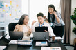 © Nuttapong punna - Those who work hard, win in the conference room new startup project
