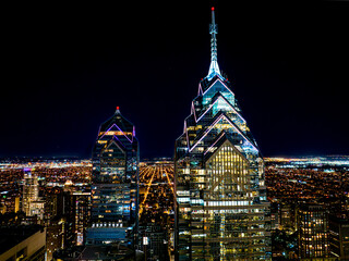 Philadelphia at night