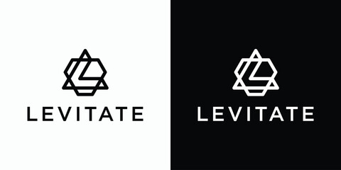 Poster - Abstract letter L initial line vector logo design.