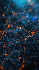 Background big data visualization futuristic technology. Abstract Music background. Beautiful motion waving dots texture with glowing defocused particles. AI generated illustration