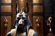 Egyptian god Anubis imposing