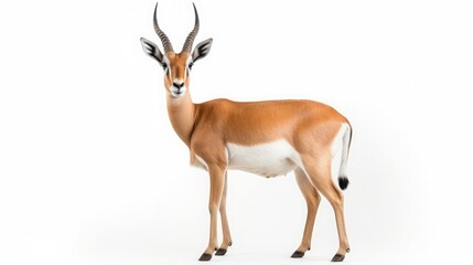 Wall Mural - antelope isolated on white background
