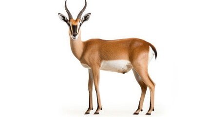Wall Mural - antelope isolated on white background 