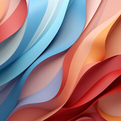 Wall Mural - a colorful abstract background with curved lines