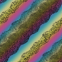 Poster - Vector seamlesstile mosaic pattern. Ceramic tiles background. Vector pattern