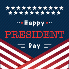 president day poster with red and blue design independence design day
