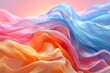 © Dipankar - Abstract background. Colorful twisted shapes in motion. Digital art for poster, flyer, banner background or design element. Soft textures on pastel background