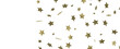 © vegefox.com - XMAS A gray whirlwind of golden snowflakes and stars. New
