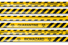 PNG Biohazard Danger Yellow Black Seamless Tape Set Isolated On Transparent Background. Safety Fencing Ribbon. Quarantine Flu. Warning Danger Influenza Hazard. Global Pandemic Coronavirus