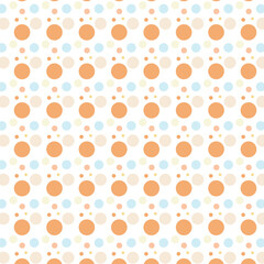 Poster - abstract seamless repeatable vintage big small dot pattern.