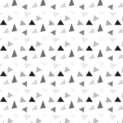 Poster - abstract seamless repeatable black grey triangle shape pattern.