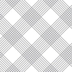 Wall Mural - abstract seamless repeatable grey diagonal cross line pattern vector.