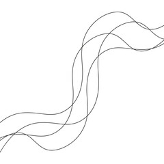 Poster - abstract seamless repeatable diagonal wave line.