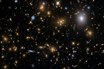 Wall Mural - fascinating galaxy with stars. the elements of this image furnished by nasa.