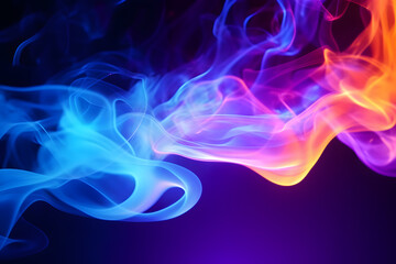 Wall Mural - : abstract fogs with holographic lights