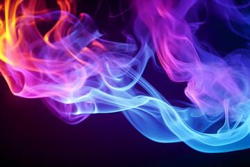 Wall Mural - holographic abstract background with fogs