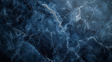 Wall Mural - dark blue marble pattern