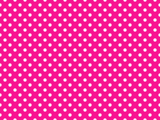 texturised white color polka dots over deep pink background