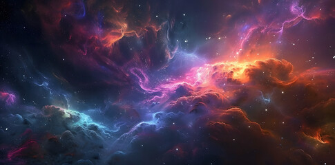 Wall Mural - colorful space galaxy cloud nebula. stary night cosmos. universe science astronomy. supernova backgr