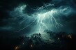 © Анна Мартьянова - Aerial view of storm. natural disasters in nature. weather changes concept.