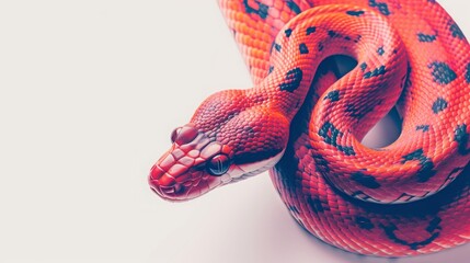 Sticker - Red snake. Background for text.