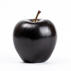 Wall Mural - Black apple  isolated on white background