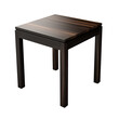 End Table. Scandinavian modern minimalist style. Transparent background, isolated image.