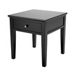 End Table with Storage. Scandinavian modern minimalist style. Transparent background, isolated image.