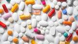 Fototapeta  - Kolorowy wybór leków i suplementów