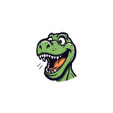 Fototapeta Pokój dzieciecy - Dinosaur mascot flat vector design