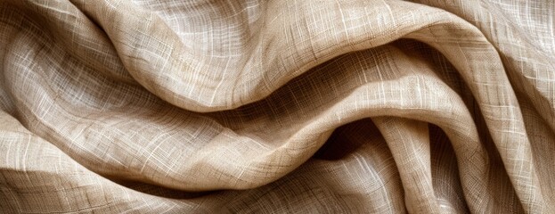 Poster - Close Up View of Tan Fabric
