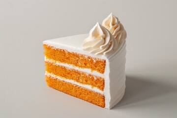 Delicious slice of a carrot cake