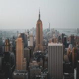 Fototapeta  - Majestic View of the Empire State Building Amidst Cityscape