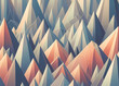 Modern geometric retro background wallpaper spike pattern Generative AI