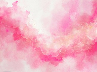 Canvas Print - Pink watercolor abstract background. Copy space.