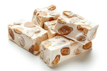 Poster - Delicious nougat on a white background