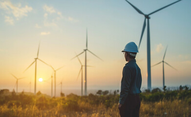 wind energy leader business man, a triumph in sustainability, wind energy leader strategy, wind ener