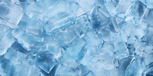 Blue Ice Background,A Blue Ice Cube With The Word Ice On It, Blue Nature Background With Abstract Ice Texture, Ice And Cold Drinks Will Make Us Feel Relaxed, Made For Beverage  Business, Generative AI
