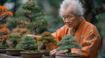 Poster - person in garden