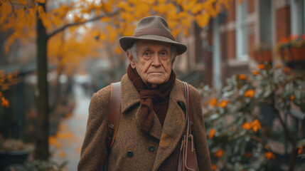 Canvas Print - portrait of a man in the park