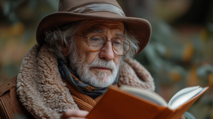 Poster - person reading a book