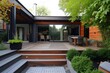 © Bijac - Modern home renovation Adding deck Patio And courtyard Contemporary and stylish