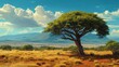 african landscapes illustration generative ai