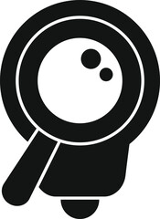 Poster - search bulb data icon simple vector. study case. focus vision control