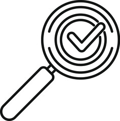 Poster - result project vision icon outline vector. customer research. study case