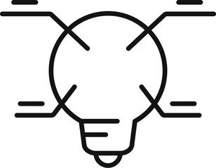 Poster - choice science idea icon outline vector. case study. curiosity ingenuity