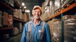 © Michael - Smiling warehouse manager in a warehouse