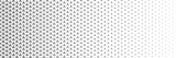 Fototapeta  - Horizontal gradient of black and white triangle halftone texture vector illustration black and white dot background.