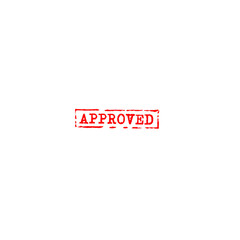 approved worn rubber stamp