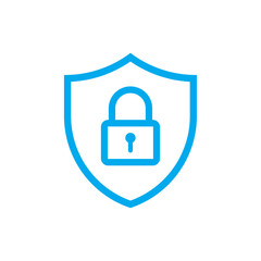 Wall Mural - shield with lock icon